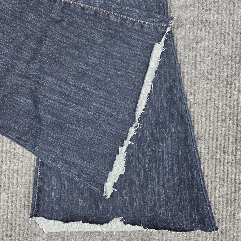 Judy Blue Los Angeles Dark Wash Flare Raw Hem Jeans Size 15/32(29) Blue Stretch